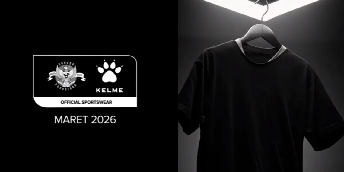 Apparel Timnas Indonesia, Kelme, memperlihatkan konsep jersey.
