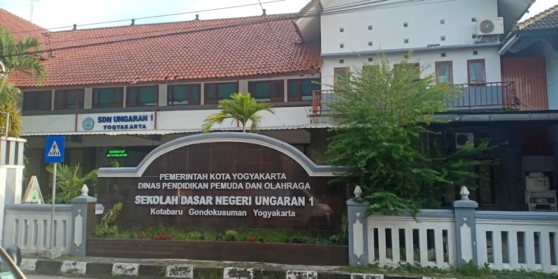 SD Ungaran 1 tampak depan. SD tersebut merupakan satu di antara SD negeri terbaik di Kota Yogyakarta berdasar TPM TKA–TKAD 2026