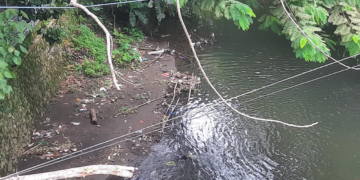 kondisi sungai Bedog, Ngaglik, Sleman, Selasa (3/3/2026)