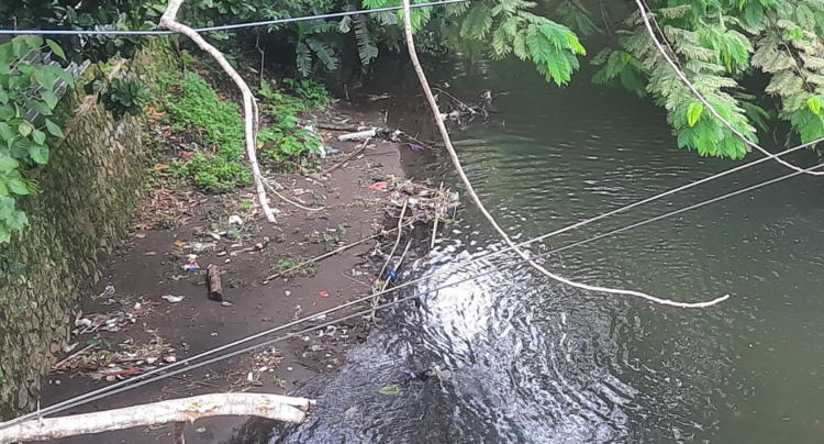 kondisi sungai Bedog, Ngaglik, Sleman, Selasa (3/3/2026)