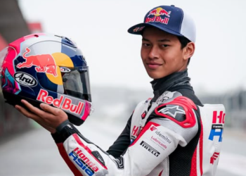 pebalap asal Gunungkidul Veda Ega Pratama ukir sejarah dengan masuk dalam jajaran pebalap elite Red Bull