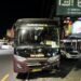 Bus yang terlibat dalam kecelakaan lalu lintas di Jalan Rejowinangun, Kemantren Kotagede, Kota Yogyakarta, pada Minggu (12/4/2026) malam.