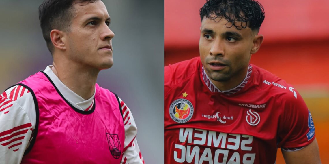 Kolase pemain Persis Solo dan Semen Padang yang bakal berjuang mati-matian demi terlepas dari zona degradasi Super League musim ini