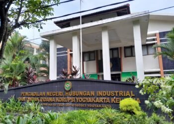 Pengadilan Negeri Yogyakarta yang berada di Jalan Kapas, Kemantren Umbulharjo, Kota Yogyakarta, Rabu (22/4/2026).