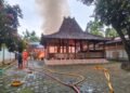 Rumah terbakar di Bambanglipuro, Bantul, DIY Rabu (22/4/2026).