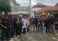 Puluhan massa GeBUKK menggelar aksi damai di Pengadilan Negeri Yogyakarta pada Rabu (22/4/2026).