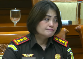 Kajari Karo Danke Rajagukguk saat menghadiri sidang dengar pendapat dengan Komisi III DPR RI