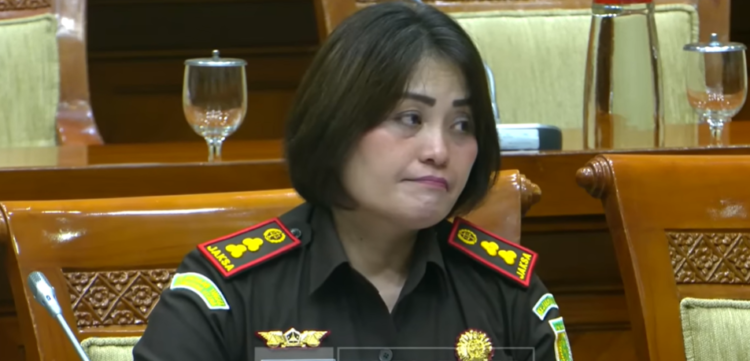 Kajari Karo Danke Rajagukguk saat menghadiri sidang dengar pendapat dengan Komisi III DPR RI