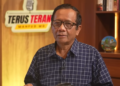 Mantan Menko Polhukam Mahfud MD menanggapi sentilan Seskab Teddy soal istilah inflasi pengamat dalam channel YouTube-nya Terus Terang