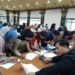 Para orang tua anak korban dugaan kekerasan Daycare Little Aresha menandatangani surat kuasa khusus untuk pendampingan hukum di Balaikota Yogyakarta, Rabu (6/5/2026).