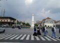 Suasana Tugu Pal Putih yang menjadi ikon Kota Yogyakarta, Rabu (13/5/2026).