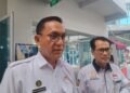 Wakil Walikota Yogyakarta, Wawan Harmawan, dan Kepala Dinas Perindustrian Koperasi dan UKM Kota Yogyakarta, Tri Karyadi Riyanto Raharjo, saat saat menghadiri acara pre-introduction Jogja Spark di PDIN Yogyakarta, pada Rabu (29/4/2026).