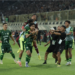 Para penggawa PSS Sleman merayakan gol indah Alda Alfareza yang menutup kemenangan skuat Super Elja atas PSIS Semarang sekaligus memastikan promosi ke Super League musim depan, Minggu (3/5/2026)