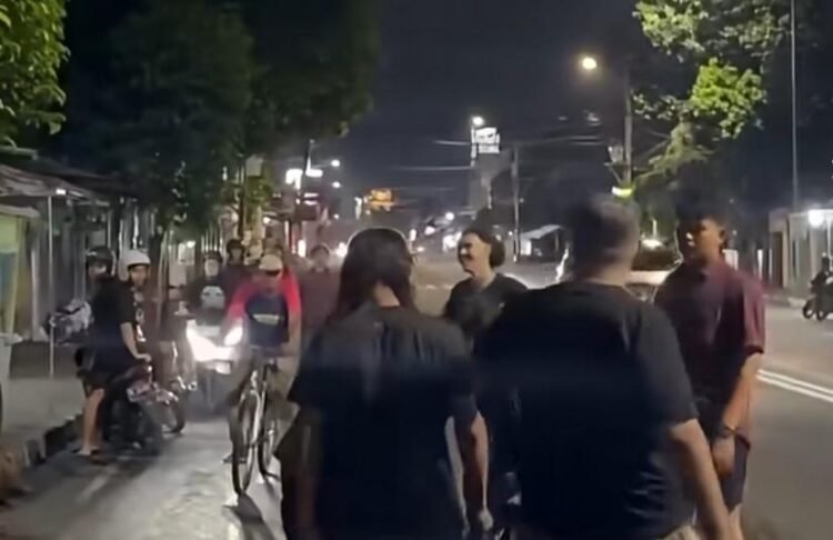 Penganiayaan di Jalan Hos Cokroaminoto, Tegalrejo, Kota Yogyakarta, Sabtu (16/5/2026) dini hari.