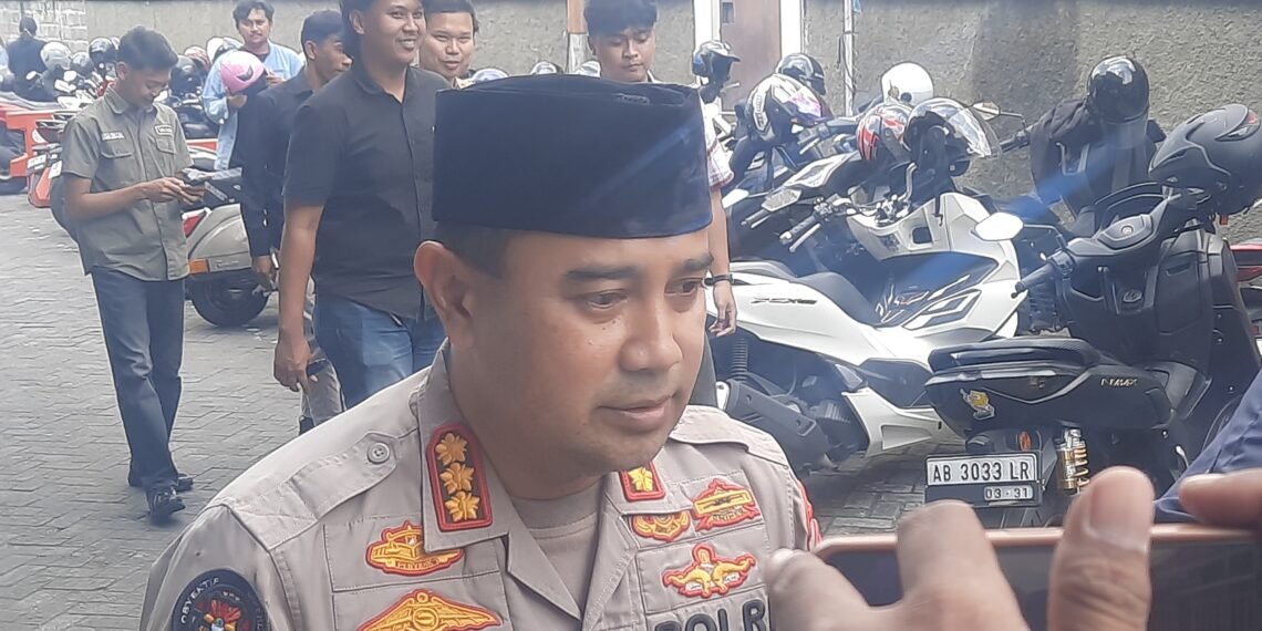 Kabid Humas Polda DIY, Kombes Pol Ihsan, saat diwawancarai terkait pembubaran jemaah Gereja Misi Sejahtera (GMS) Bantul, Selasa (2/6/2026).