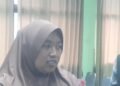Mutfiana, pemilik rumah yang terbakar misterius di Padukuhan Kasuran, Margomukyo, Seyegan, Sleman, DIY saat diwawancarai, Kamis (4/6/2026).