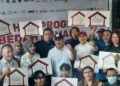 Penyerahan simbolis bantuan bedah rumah kepada 22 penerima manfaat di Kota Yogyakarata oleh Wali Kota Yogyakarta Hasto Wardoyo, Minggu (7/6/2026).