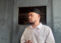 Panglima Front Jihad Islam (FJI) Abdurahman saat melakukan laporan balik pihak Gereja Misi Sejahtera (GMS) terkait pemalsuan dokumen oleh ke Polda DIY, Senin (8/6/2026).