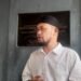 Panglima Front Jihad Islam (FJI) Abdurahman saat melakukan laporan balik pihak Gereja Misi Sejahtera (GMS) terkait pemalsuan dokumen oleh ke Polda DIY, Senin (8/6/2026).