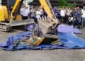 Unit becak motor dimusnahkan dan diganti becak listrik di KUPT Kendaraan Bermotor Kantor Dinas Perhubungan Kota Yogyakarta, pada Rabu (3/6/2026).
