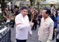 Menteri Perumahan dan Kawasan Permukiman (PKP), Maruarar Sirait, saat berbincang dengan Gubernur DIY, Sri Sultan Hamengku Buwono X, pada Kamis (4/6/2026).