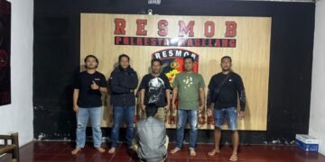 Polsek Bambanglipuro mengamankan pelaku penipuan pembelian sapi di Kaliangkrik, Magelang.