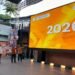 Wakil Kepala BPS RI Sonny Harry Budiutomo, Wakil Gubernur DIY KGPAA Paku Alam X, dan Wali Kota Yogyakarta Hasto Wardoyo, saat membuka Pencanangan Sensus Ekonomi 2026 di Teras Melioboro 1, Kota Yogyakarta, pada Kamis (18/6/2026).