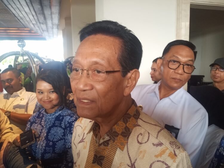 Gubernur DIY, Sri Sultan Hamengku Buwono X, saat ditemui di Hotel De Djokja Kota Yogyakarta, pada Rabu (3/6/2026).