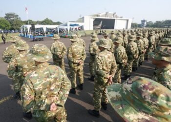 Pelatihan militer dalam program Koperasi Desa Merah Putih dan Kampung Nelayan.
