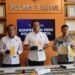 Jumpa pers pengungkapan peredaran sabu di sebuah rumah di Banguntapan, Bantul, oleh Satres Narkoba Polres Bantul, Selasa (17/6/2026).