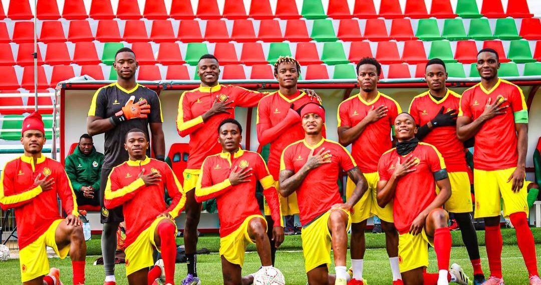 Para pemain Timnas Mozambik saat menjalani latihan di ajang Piala Afrika 2025.