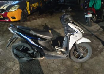 Sepeda motor curian milik seorang karyawan minimarket di Sewon, Bantul.