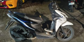 Sepeda motor curian milik seorang karyawan minimarket di Sewon, Bantul.