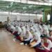 Suasana hari pertama Masa Pengenalan Lingkungan Sekolah (MPLS) di SMPN 10 Yogyakarta, pada Senin (13/7/2026).