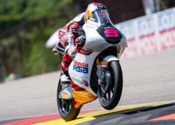 Veda Ega Pratama di Moto3 Jerman 2026.