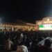 Suasana gelaran nobar pertandingan final Piala Dunia Argentina vs Spanyol di halaman timur Stasiun Yogyakarta, pada Senin (20/7/2026) dini hari.