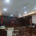 Suasana sidang praperadilan kasus dugaan korupsi hibah pariwisata Sleman dengan agenda pembacaan Replik Termohon dan penyerahan surat-surat alat bukti di Pengadilan Negeri Sleman, Rabu (22/7/2026).