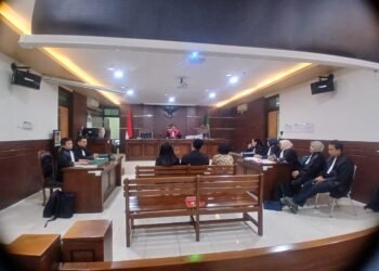 Tiga penyidik dihadirkan oleh Termohon Kejaksaan Negeri Sleman dalam sidang permohonan praperadilan Raudi Akmal di PN Sleman, Jumat (24/7/2026).