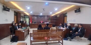 Tiga penyidik dihadirkan oleh Termohon Kejaksaan Negeri Sleman dalam sidang permohonan praperadilan Raudi Akmal di PN Sleman, Jumat (24/7/2026).