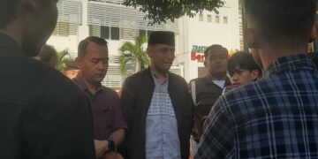 Massa Aliansi Cipayung Bantul bertemu dengan pimpinan Kejaksaan Tinggi (Kejati) DIY, Jumat (24/7/2026).