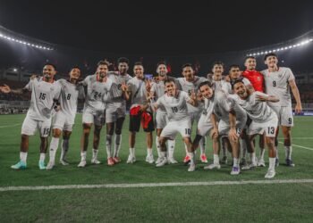 Para pemain Timnas Indonesia merayakan kemenangan atas Kamboja di laga Grup A Piala AFF 2026 di Stadion Pakansar, Bogor, Senin (27/7/2026).