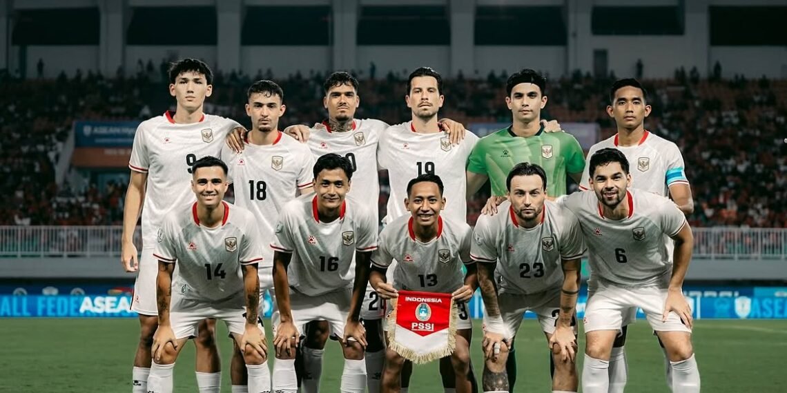 Susunan pemain Timnas Indonesia saat melawan Kamboja di laga Grup A Piala AFF 2026 di Stadion Pakansari, Bogor, Senin (27/7/2026).