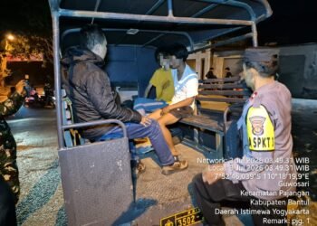 2 remaja di Bantul diamankan polisi usai melakukan pencurian material KDMP di Vuwosari, Pajangan, Bantul, Jumat (3/7/2026).