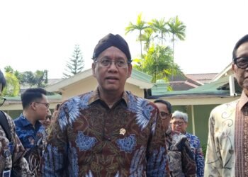 Menteri Keuangan RI, Purbaya Yudhi Sadewa, saat berkunjung ke Kantor Kepatihan Gunernur DIY, Kamis (16/7/2026).