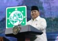 Presiden Prabowo Subianto menghadiri peringatan Hari Lahir (Harlah) Partai Kebangkitan Bangsa (PKB) ke-28 yang digelar di Jakarta International Convention Center (JICC), Kamis (23/7/2026).