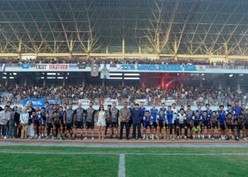 PSIM Yogyakarta menggelar latihan perdana jelang musim 2026/2027 di Stadion Mandala Krida, Yogyakarta, Senin (20/7/2026).