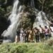 Wakil Bupati Gunungkidul Joko Parwoto meninjau destinasi wisata air terjun Sri Gethuk di Playen