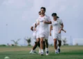 Pemain Timnas Indonesia, Thom Haye, mengikuti pemusatan latihan di Bali United Training Center.