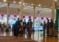 Gubernur DIY, Sri Sultan HB X, melantik sembilan Pejabat Pimpinan Tinggi Pratama di Bangsal Kepatihan, kompleks Kantor Gubernur DIY, pada Rabu (5/8/2026).
