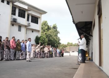 Dinas PUPKP Gelar Apel Besar Bersama Bupati Harda Kiswaya
